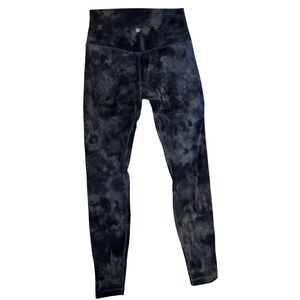 Lululemon Align High Rise Pant 25 Diamond Dye Graphite Grey Bronze Green Size 6